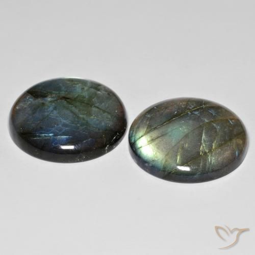 Pedras preciosas de Labradorita Multicolorido natural de 65.90 ct, Redondo, Translúcido