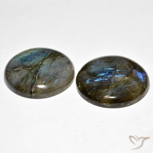 Pedras preciosas de Labradorita Multicolorido natural de 67.92 ct, Redondo, Translúcido