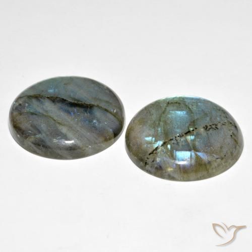 Pedras preciosas de Labradorita Multicolorido natural de 62.71 ct, Redondo, Translúcido