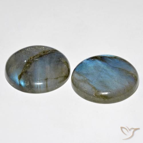 Pedras preciosas de Labradorita Multicolorido natural de 62.18 ct, Redondo, Translúcido