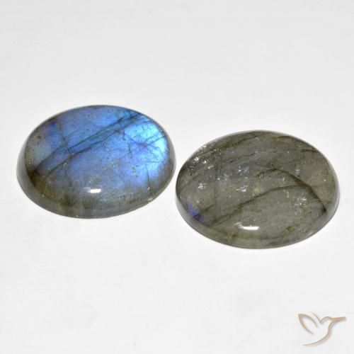 Pedras preciosas de Labradorita Multicolorido natural de 57.41 ct, Redondo, Translúcido