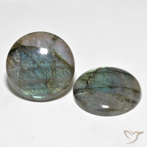 Pedras preciosas de Labradorita Multicolorido natural de 62.48 ct, Redondo, Translúcido