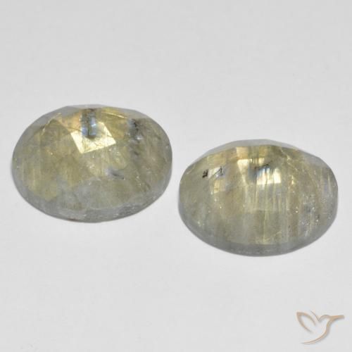 Pedras preciosas de Labradorita Multicolorido natural de 17.31 ct, Redondo, Translúcido