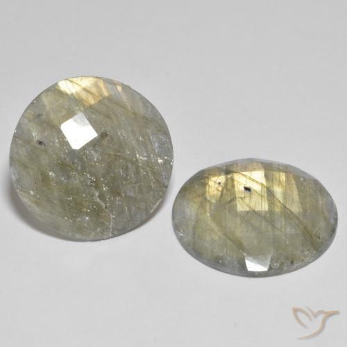 Pedras preciosas de Labradorita Multicolorido natural de 23.17 ct, Redondo, Opaco