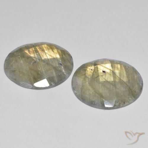 Pedras preciosas de Labradorita Multicolorido natural de 23.17 ct, Redondo, Opaco