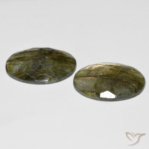 Pedras preciosas de Labradorita Multicolorido natural de 31.65 ct, oval, Translúcido