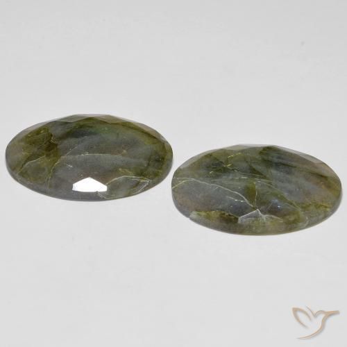 Pedras preciosas de Labradorita Multicolorido natural de 32.72 ct, oval, Translúcido