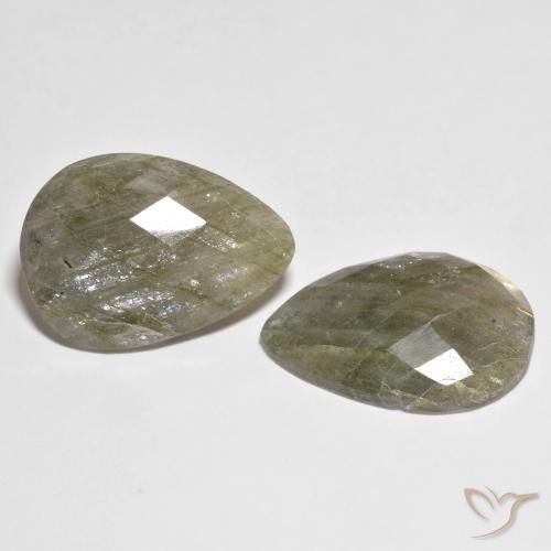 Pedras preciosas de Labradorita Multicolorido natural de 22.06 ct, Formato de pêra, Translúcido