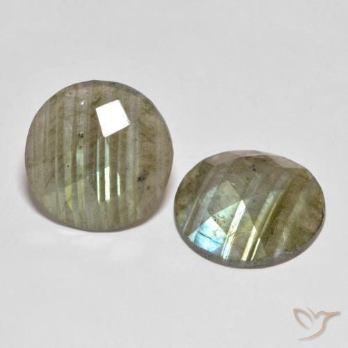 Pedras preciosas de Labradorita Multicolorido natural de 15.21 ct, Redondo, Translúcido