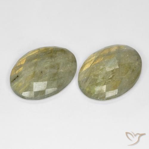 Pedras preciosas de Labradorita Multicolorido natural de 18.25 ct, oval, Translúcido