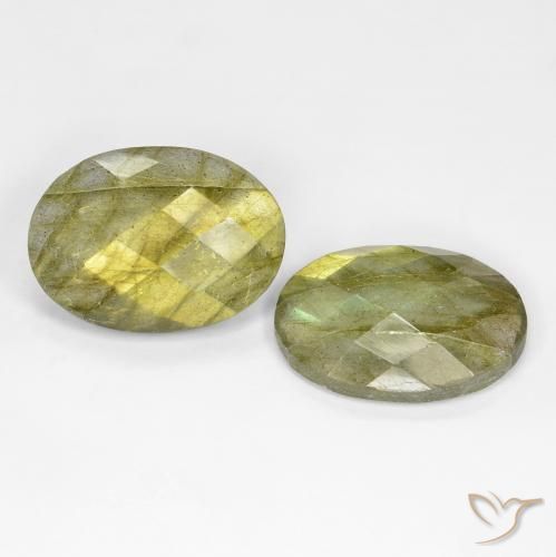 Pedras preciosas de Labradorita Multicolorido natural de 16.30 ct, oval, Translúcido