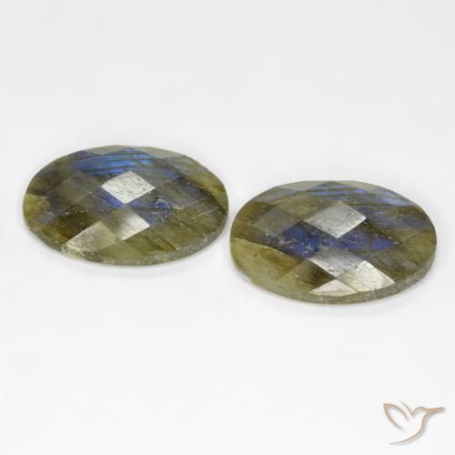Pedras preciosas de Labradorita Multicolorido natural de 13.71 ct, oval, Translúcido