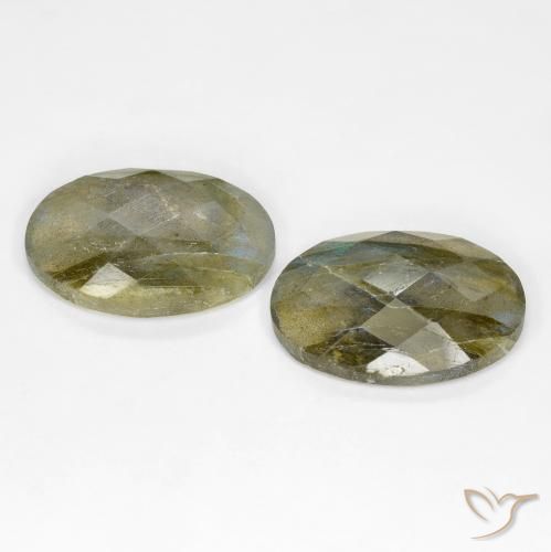 Pedras preciosas de Labradorita Multicolorido natural de 16.40 ct, oval, Translúcido