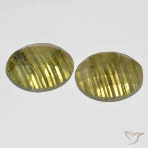 Pedras preciosas de Labradorita Multicolorido natural de 13.35 ct, Redondo, Translúcido