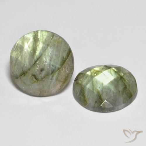 Pedras preciosas de Labradorita Multicolorido natural de 17.56 ct, Redondo, Translúcido