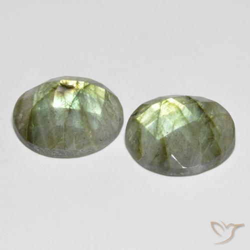 Pedras preciosas de Labradorita Multicolorido natural de 17.56 ct, Redondo, Translúcido
