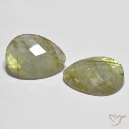 Pedras preciosas de Labradorita Multicolorido natural de 18.22 ct, Formato de pêra, Translúcido