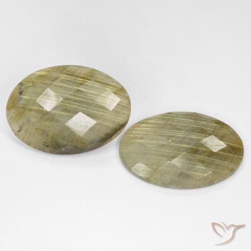 Pedras preciosas de Labradorita Multicolorido natural de 30.12 ct, oval, Translúcido