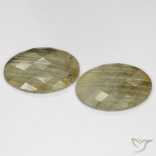 Pedras preciosas de Labradorita Multicolorido natural de 30.12 ct, oval, Translúcido