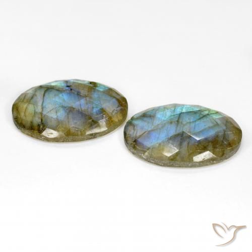 Pedras preciosas de Labradorita Multicolorido natural de 20.09 ct, oval, Translúcido