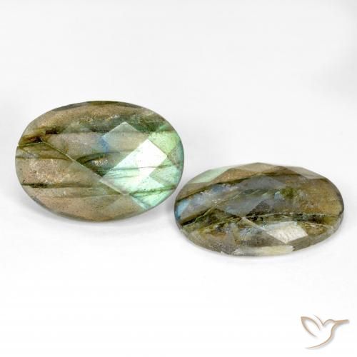 Pedras preciosas de Labradorita Multicolorido natural de 15.88 ct, oval, Translúcido