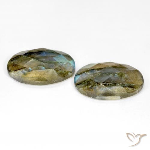 Pedras preciosas de Labradorita Multicolorido natural de 15.88 ct, oval, Translúcido