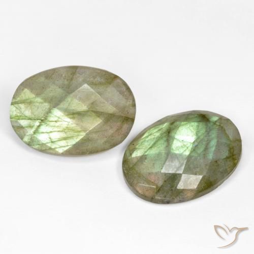 Pedras preciosas de Labradorita Multicolorido natural de 20.95 ct, oval, Translúcido