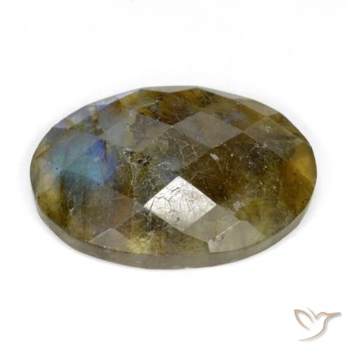 Labradorita Multicolorido Natural 11.59ct, oval, Translúcido