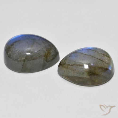 Pedras preciosas de Labradorita Multicolorido natural de 21.30 ct, Formato de pêra, Translúcido
