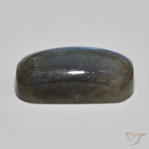 Labradorita Multicolorido Natural 8.99ct, Almofada, Translúcido