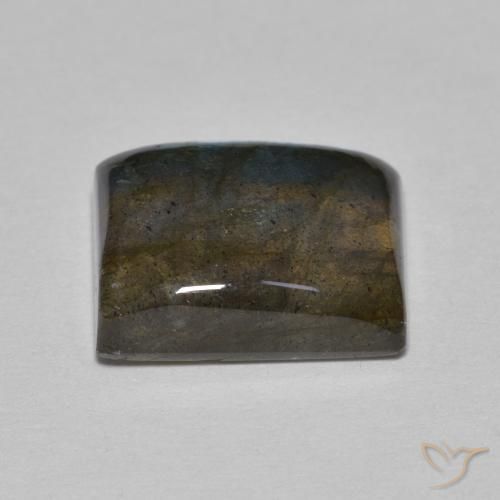Labradorita Multicolorido Natural 5.45ct, baguete, Translúcido