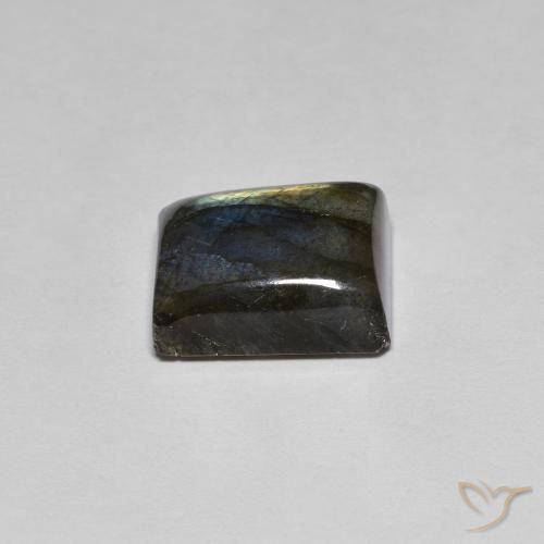 Labradorita Multicolorido Natural 6.48ct, baguete, Translúcido