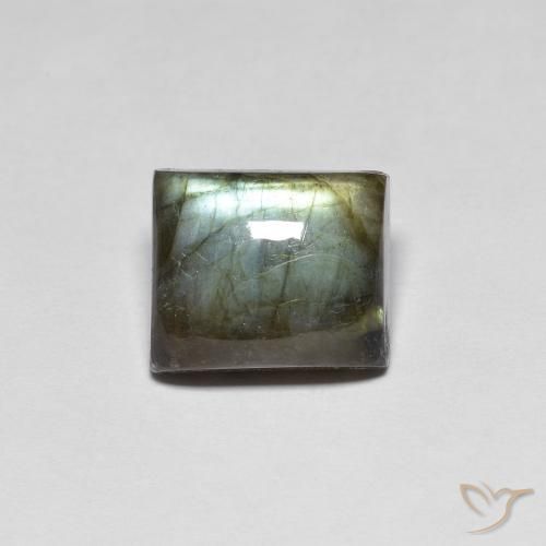 7.41ct Natural Multicolorido Labradorita, baguete, Translúcido