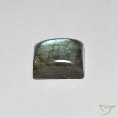 Labradorita Multicolorido Natural 7.41ct, baguete, Translúcido