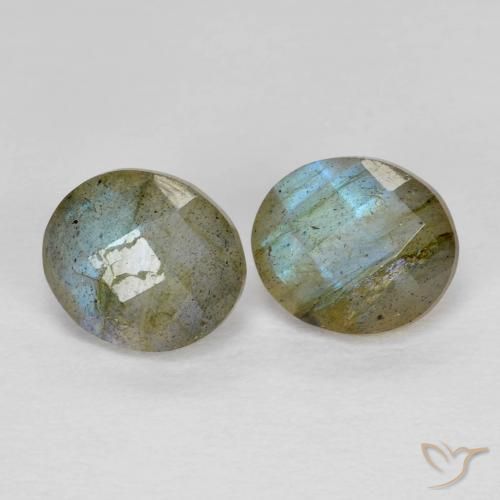 Pedras preciosas de Labradorita Multicolorido natural de 2.48 ct, oval, Translúcido