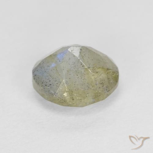 Labradorita Multicolorido Natural 1.28ct, oval, Translúcido