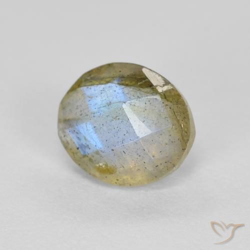 Labradorita Multicolorido Natural 1.22ct, oval, Translúcido