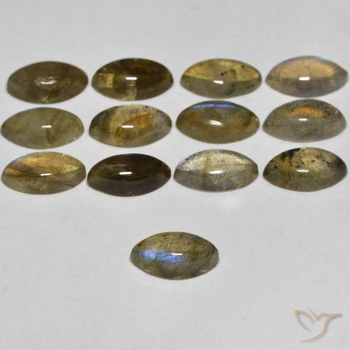 Labradorita Multicolorido Natural 0.71ct, Marquesa, Transparente