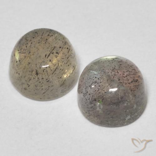 Pedras preciosas de Labradorita Multicolorido natural de 1.66 ct, Redondo, Translúcido