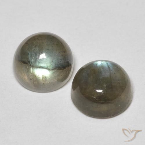 Pedras preciosas de Labradorita Multicolorido natural de 2.15 ct, Redondo, Translúcido