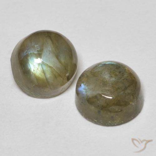 Pedras preciosas de Labradorita Multicolorido natural de 2.33 ct, Redondo, Translúcido
