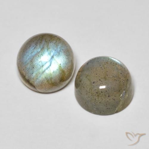 Pedras preciosas de Labradorita Multicolorido natural de 3.80 ct, Redondo, Translúcido