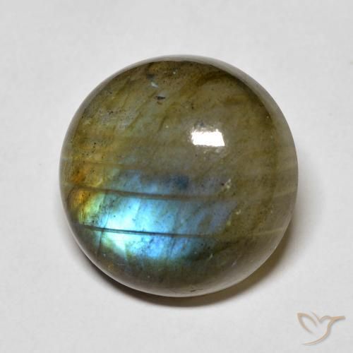 Labradorita Multicolorido Natural 14.78ct, Redondo, Translúcido