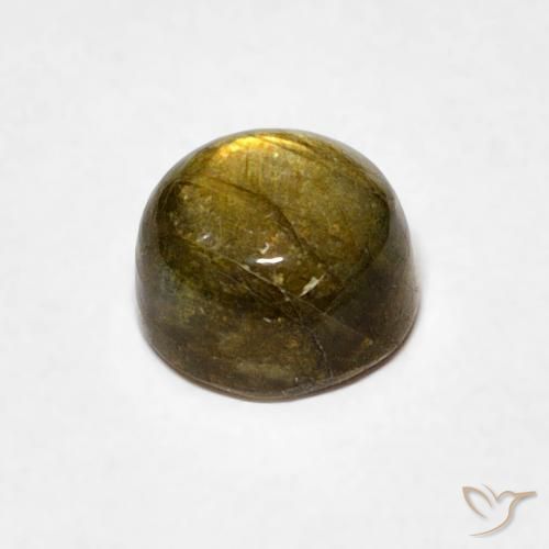 Labradorita Multicolorido Natural 1.22ct, Redondo, Translúcido