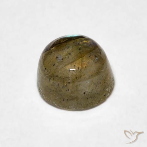 Labradorita Multicolorido Natural 0.80ct, Redondo, Translúcido