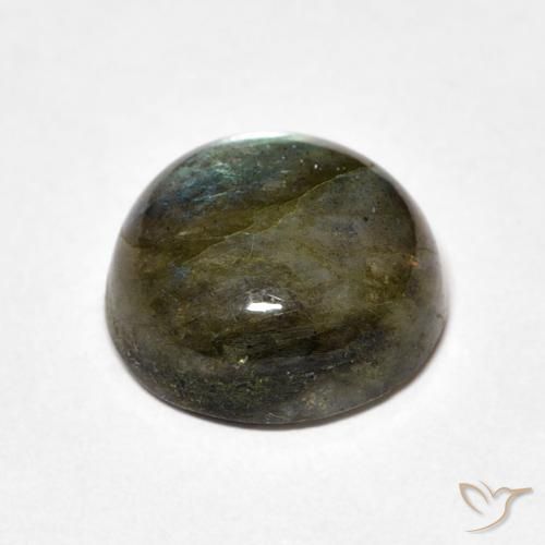 Labradorita Multicolorido Natural 5.32ct, Redondo, Translúcido