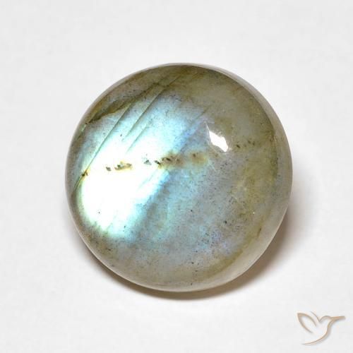 Labradorita Multicolorido Natural 7.84ct, Redondo, Translúcido