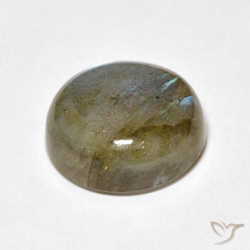 Labradorita Multicolorido Natural 7.84ct, Redondo, Translúcido