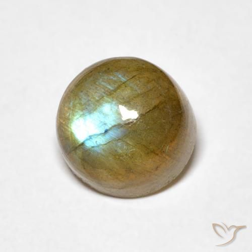 Labradorita Multicolorido Natural 1.76ct, Redondo, Translúcido