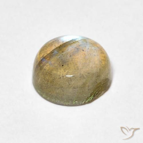 Labradorita Multicolorido Natural 1.57ct, Redondo, Transparente